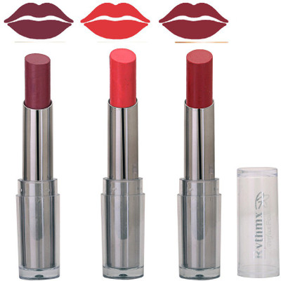 

Rythmx Smooth Matte Deep Plum,Peaches Pink,Wine Ultimate Shades Lipstick(Pink)