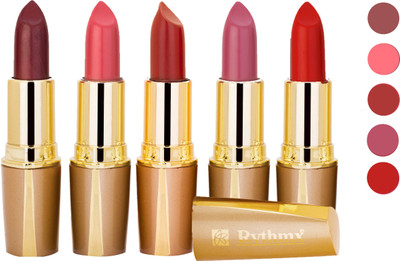 

Rythmx Creamy Matte Lipstick 2207201632 Light Red, Neon Pink, Brown, Light Brown, Pink Lipstick(Brown, Purple, Maroon, Red)