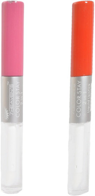 

7 Heaven's Color Stay 2 In 1 Waterproof Liquid Lipstick(Shade-(CURVY CANDY-38)(MORANCE-13), 9.2 g)