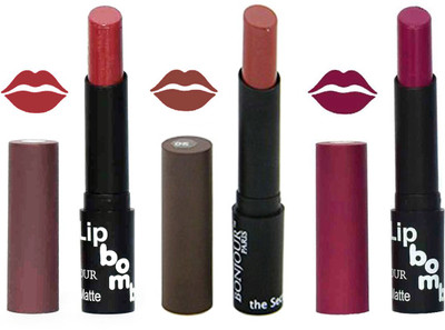 

Bonjour Paris Super Matte Lipstick Combo 122(Multicolor,, 10.5 g)
