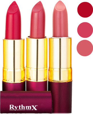

Rythmx Matte Lipstick Combo 411 435 436(Multicolor)
