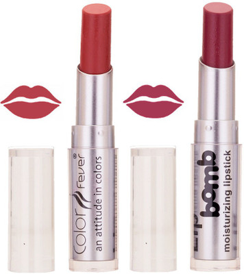 

Color Fever Creamy Matte profissional77160207Peach, Purple Lipstick(Peach, Purple, 6.4 g)