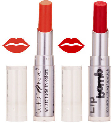 

Color Fever Hot Creamy Matte Girls Lipstick 361(Orange, Red, 6.4 g)