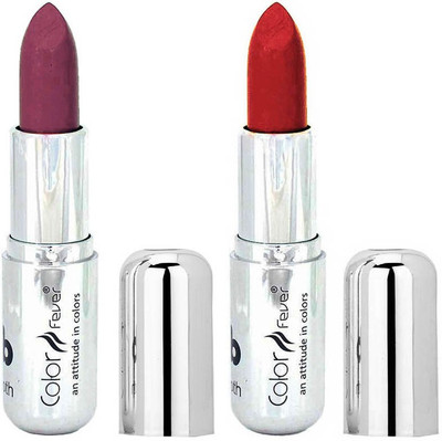 

Color Fever Creamy Matte Shine Purple Lipstick 24201670(Light Pink, Brick Red, 8.4 g)