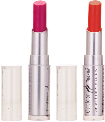 

Color Fever Creamy Matte Limited Offer77160147Purple, Orange Lipstick Set(Purple, Orange, 6.4 g)