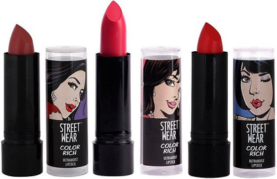 

Street Wear Color Rich Must Have's Lip Collection(Red, Maroon)