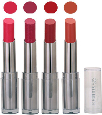 

Rythmx Creme Lipstick in Pink, Maznata,Berry ,Rich Pack of 4(Multicolor)