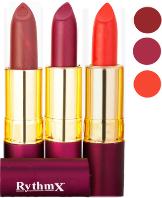 

Rythmx Matte Lipstick Combo 416 421 439(Multicolor,)