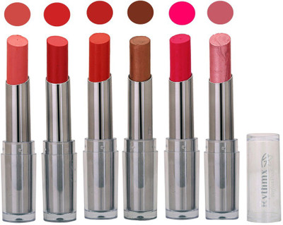

Rythmx Color Show Creamy Matte Lipstick (Pack of 6) 497(Peach)