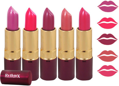 

Rythmx Spark Color Purple, Pink,Mazanta,NeonPink,Mauve Shades Lipstick Combo 9855(Pink)