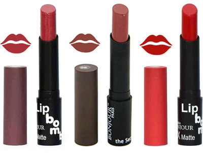 

Bonjour Paris Super Matte Lipstick Combo 127(Multicolor,, 10.5 g)