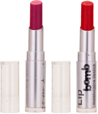 

Color Fever Creamy Matte Limited Offer77160336Purple, Pink Lipstick Set(Purple, Red, 6.4 g)