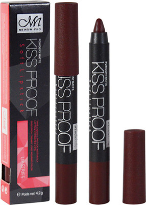 

MN Powdery Matte Kiss proof Soft Matt Marron Lipstick Pack of 1(GR, 4 g)