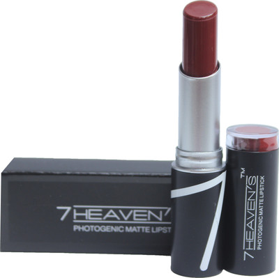 

7 Heaven's PhotoGenic Matte Lipstick(Brandy, 3.8)