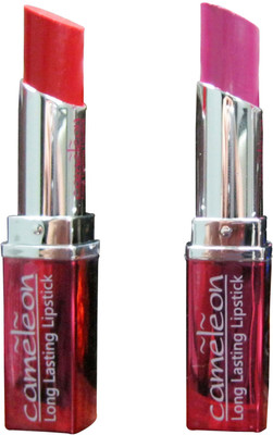 

Cameleon Long Lasting Lipstick Combo Pack in Blood Red Rani(Blood Red, Rani, 7.6 g)