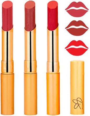 

Rythmx Mauve+Brik Red+Red Color Lipstick Combo 331(Multicolor,)
