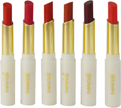 

Mars 6h Continous Moisturzing Playmate Series Sweet Lipstick Pack Of 6(PGGP-C1, 3 g)