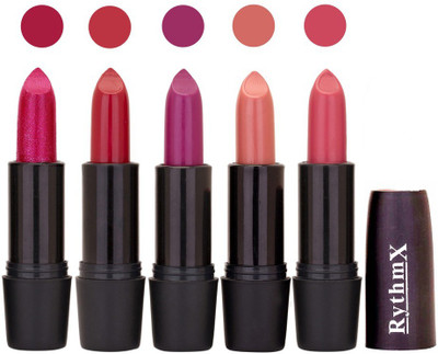 Flipkart - Rythmx Hi-Defination Matte Lipstick (Pack of 5) 2155(Multicolor,, 20 g)