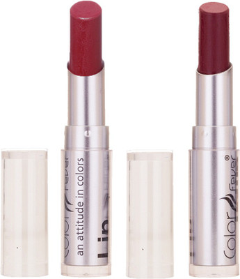 

Color Fever Creamy Matte Limited Offer77160003Maroon,wine Shine Lipstick Set(Maroon, wine Shine, 6.4 g)