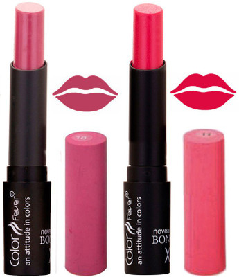 

Color Fever Wine Creamy Matte Offer Lipstick Set-10-11(Wine, Pink, 7 g)