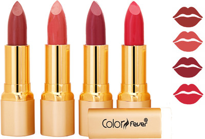 

Color Fever Exclusive Long Lasting Intense Wear Matte Lipstick (Multicolor) 72(Mauve, Peach, Mauve, Neon, 16.8 g)