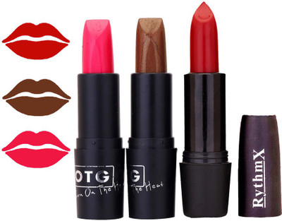 

Rythmx OTG Neon Pink,Brown,Red Colour Shades Lipstick(1293 Multicolor)