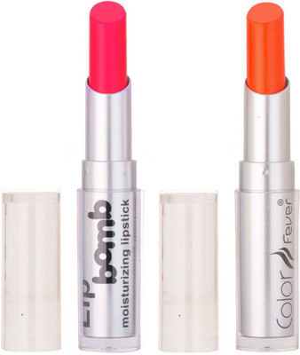 

Color Fever Creamy Matte Limited Offer77160429Neon, Neon Lipstick Set(Neon Pink, Neon Orange, 6.4 g)
