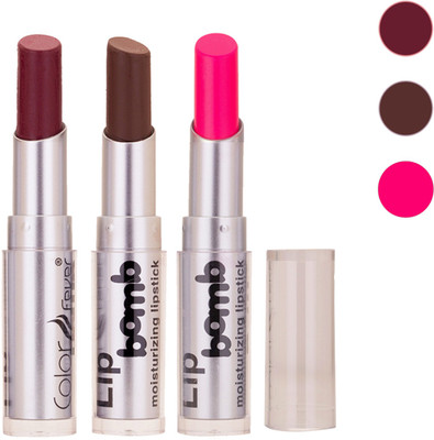 

Color Fever New Delhi Girls Selected Color Lipstick 105(Wine, Brown, Neon Pink, 9.6 g)