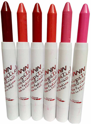 

NYN New Fashion Lipstick set of 6GYTR(Multicolor, 4.2 g)