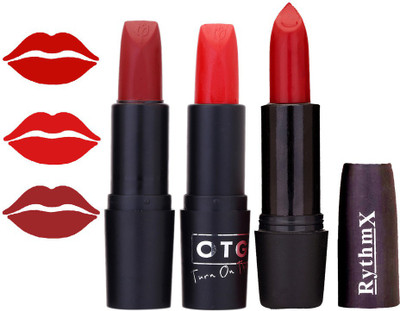 

Rythmx OTG Coffee Brick Red,frosty Orange,Red Colour Shades Lipstick(1295 Multicolor)