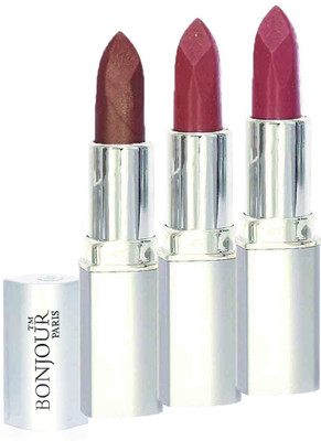 

Bonjour Paris Professional 003 Coffee,Mauve,Light Pink Lipstick(Coffee, Mauve, Light Pink, 11.4 g)