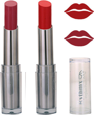 

Rythmx Imported Pure Creamy Matte Couture Purple,Blood Red Lipstick(Multicolor,)