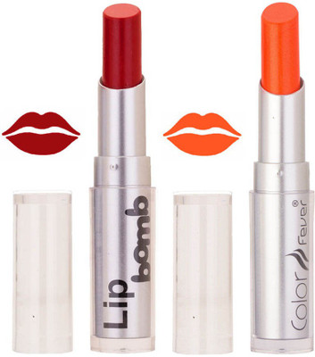 

Color Fever Creamy Matte profissional77160405Dark Red, Neon Orange Lipstick(Dark Red, Neon Orange, 6.4 g)