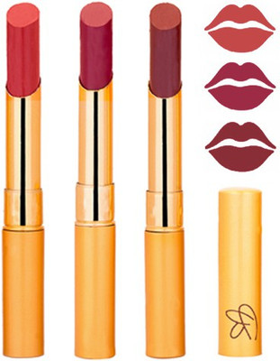 

Rythmx Mauve+Plum Purple+Brown Color Lipstick Combo 334(Multicolor,)