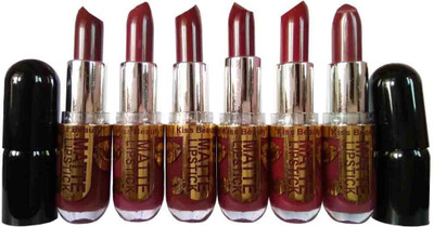 

Kiss Beauty Long Lasting Lipstick and Set of 6(Multicolor)
