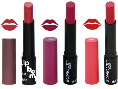 

Bonjour Paris Super Matte Lipstick Combo 113(Multicolor,, 10.5 g)