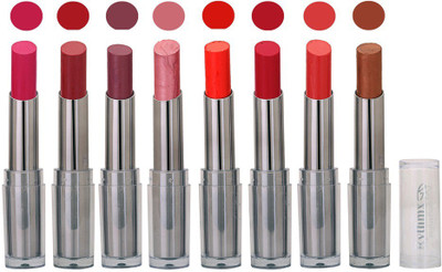 

Rythmx Rich Shades Smooth Matte Lipstick (Pack of 8) 555(Pink)