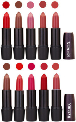 

Rythmx Lipstick Wholesale Rate All Color Combo Set(Shade - 44)