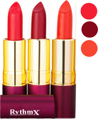 

Rythmx Matte Lipstick Combo 413 415 433(Multicolor,)