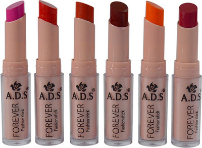 

ADS Cinema Beauty Glossy & Shine Forever Lipstick Pack of 6(GPTGP-A2, 3 g)