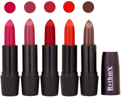 

Rythmx Hi-Defination Matte Lipstick (Pack of 5) 2167(Multicolor,, 20 g)