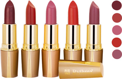 

Rythmx Creamy Matte Lipstick 2207201638 Light Red, Neon Pink, Brown, Light Brown, Pink Lipstick(Brown, Purple, Maroon, Red, 20 g)