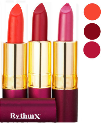 

Rythmx Matte Lipstick Combo 415 431 433(Multicolor,)