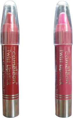 

Cameleon Long-Lasting Twist Lipstick Combo Pack in Red Rose & Pinkish(Shade - 32, 7 g)