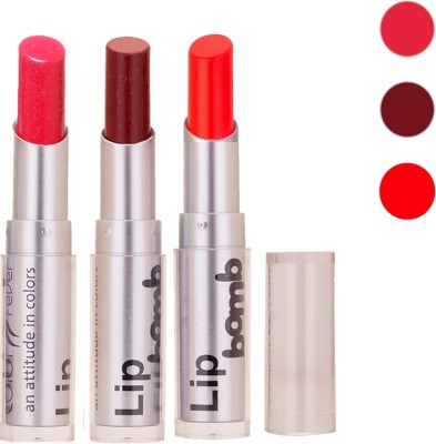 Flipkart - Color Fever Delhi Ki Mashoor Lipstick 368(Neon Orange, Maroon, Pink, 9.6 g)
