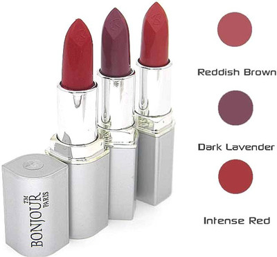 

Bonjour Paris Red Lipstick Combo 25 60 67(Multicolor,, 12 g)