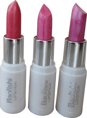 

Baolishi Long Lasting Lipstick-DZ- Pack of 3(Multicolor)