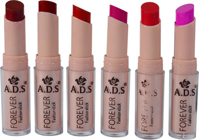 

ADS Cinema Beauty Glossy & Shine Forever Lipstick Pack of 6(GPTGP-B1, 3 g)