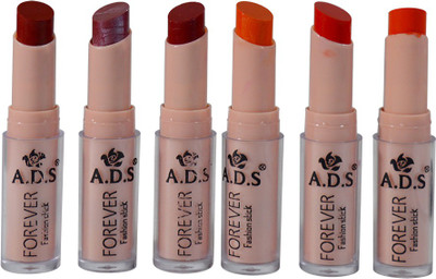 

ADS Cinema Beauty Glossy & Shine Forever Lipstick Pack of 6(GPTGP-B3, 3 g)