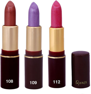 

Imported Qunex Brown,Purple,Rose Pink Lipsticks Combo 1806164(Multicolor,)